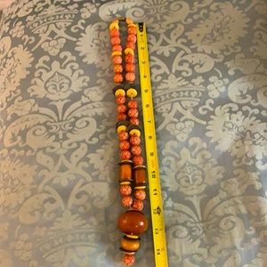 Buddhist vintage necklace beeswax / galalith